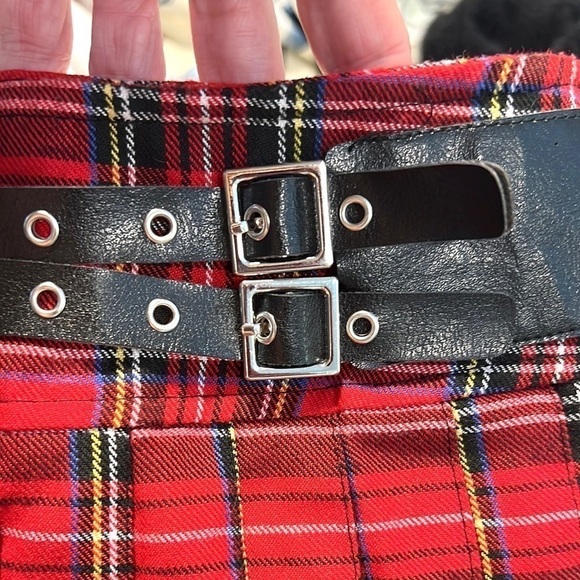 ❤️Royal Bones,Daang by Tripp NYC Red Plaid, Hardware in Perfect Condition! CUTE - Picture 12 of 15